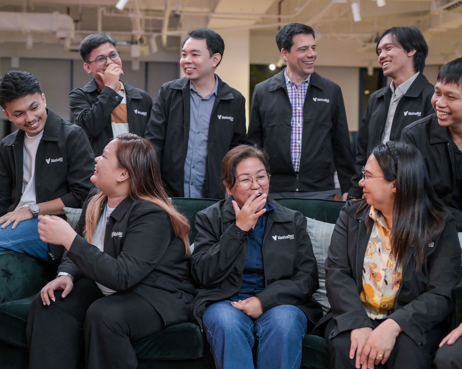 Vanivation team laughing together